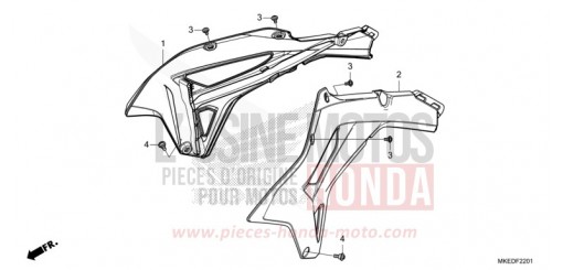 KUEHLERHAUBE (CRF450RX) CRF450RXN de 2022